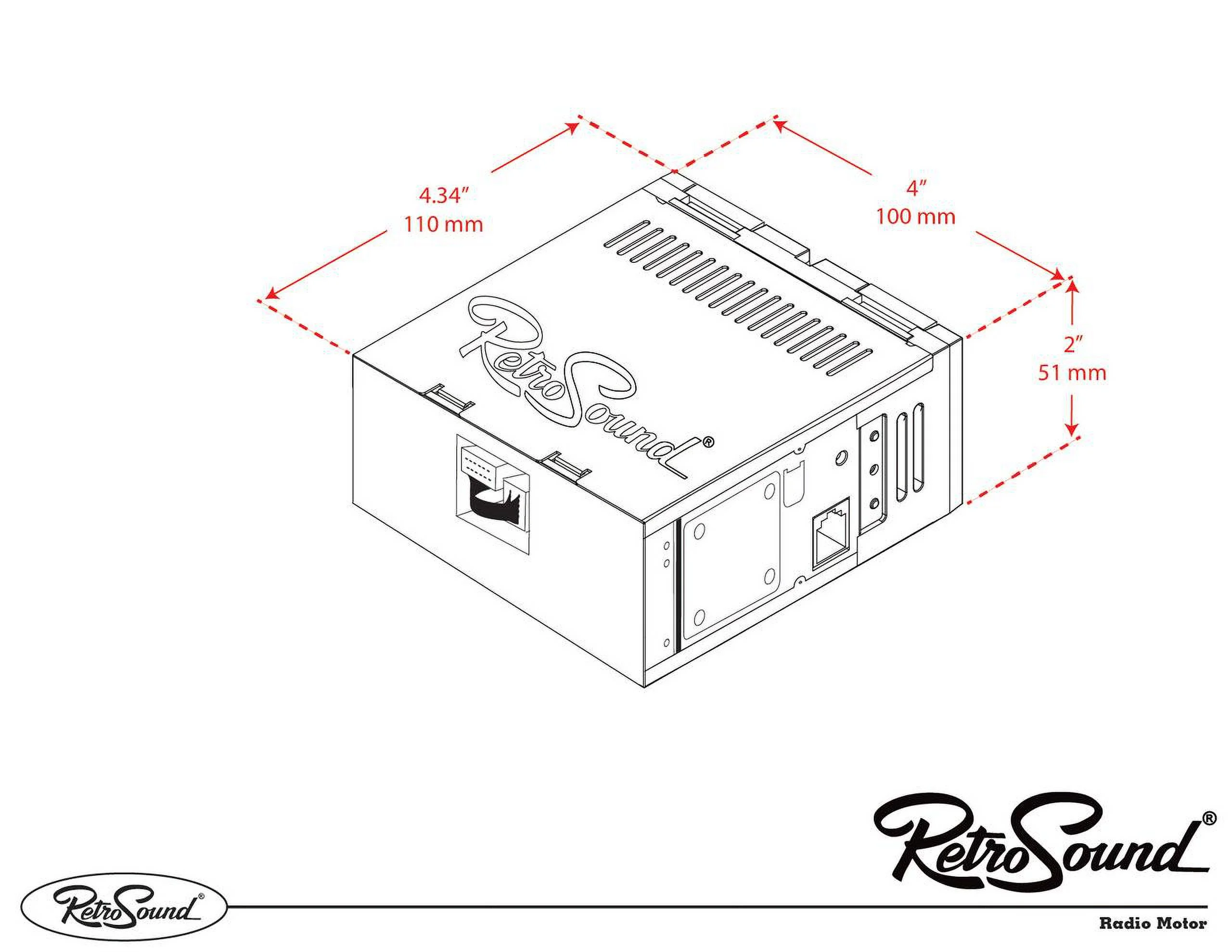 RetroRadio Compatible with 1977-82 Chevrolet Corvette Features Include Bluetooth, USB, AM/FM HC-M2-216-33-93C2