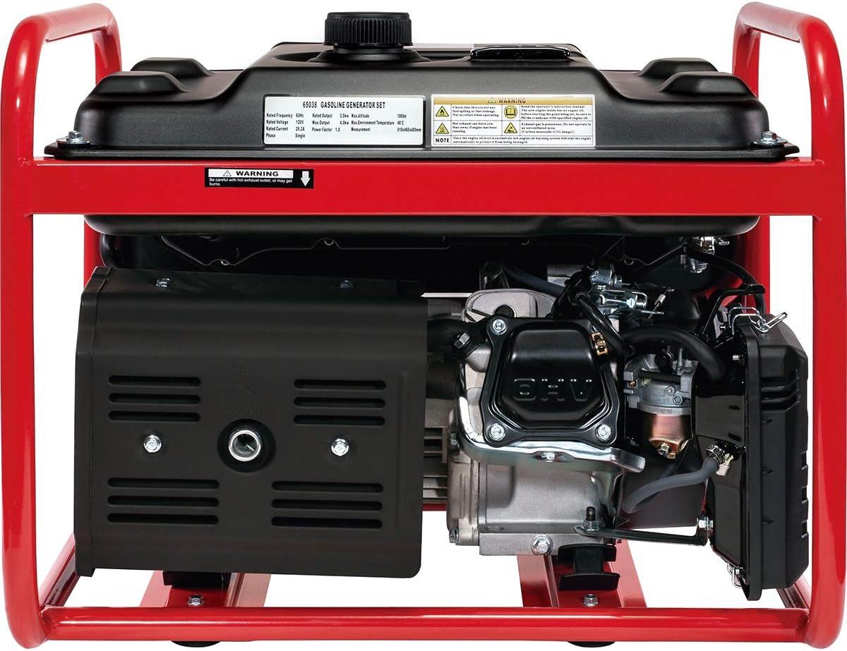 XtremepowerUS 4000-Watt Gasoline Generator Emergency Lifan Engine Camping 4-Cycle Gas Powered Air Cooled OHV (EPA)
