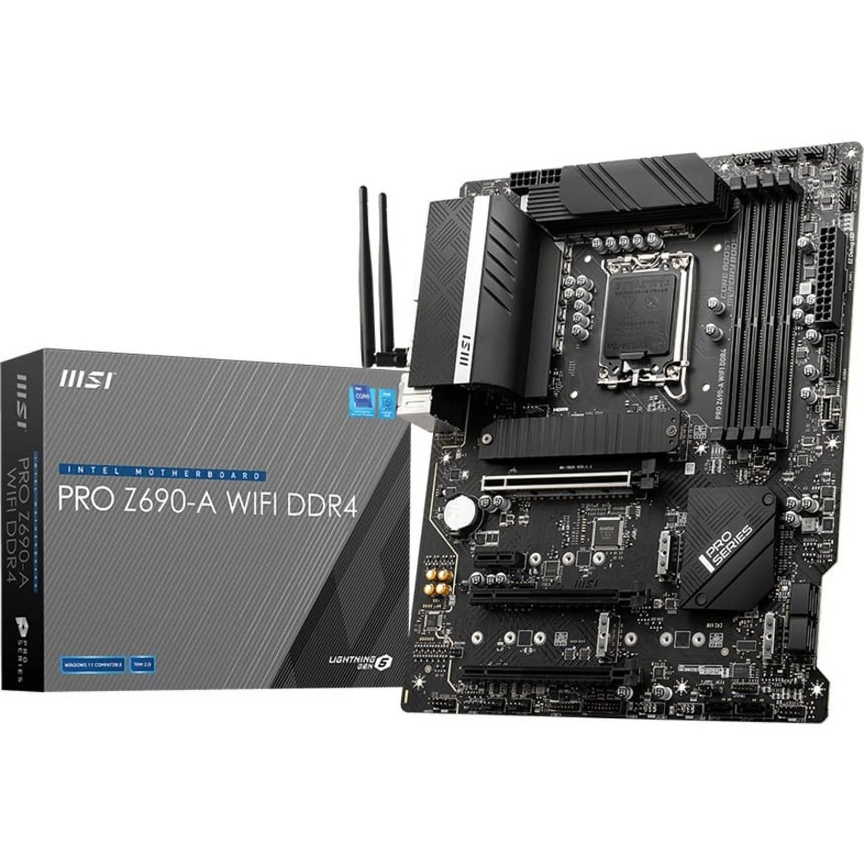 MSI Z690-A WIFI DDR4 Desktop Motherboard - Intel Chipset - Socket LGA-1700 - Intel Optane Memory Ready - ATX - Pentium Gold, Celeron, Core i5, Core i7, Core i9 Processor Supported - 128 GB DDR4 SDRAM