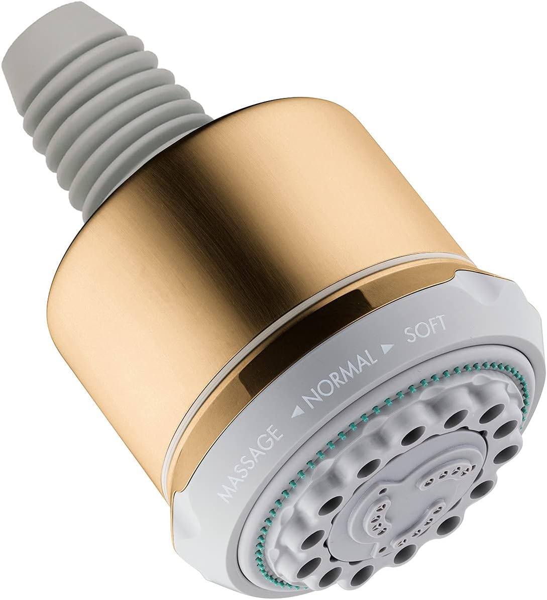 hansgrohe Clubmaster 4-inch Easy Clean Easy Install Showerhead Modern 3-Spray Full, Pulsating Massage, Soft spray with QuickClean in Chrome, 28496001