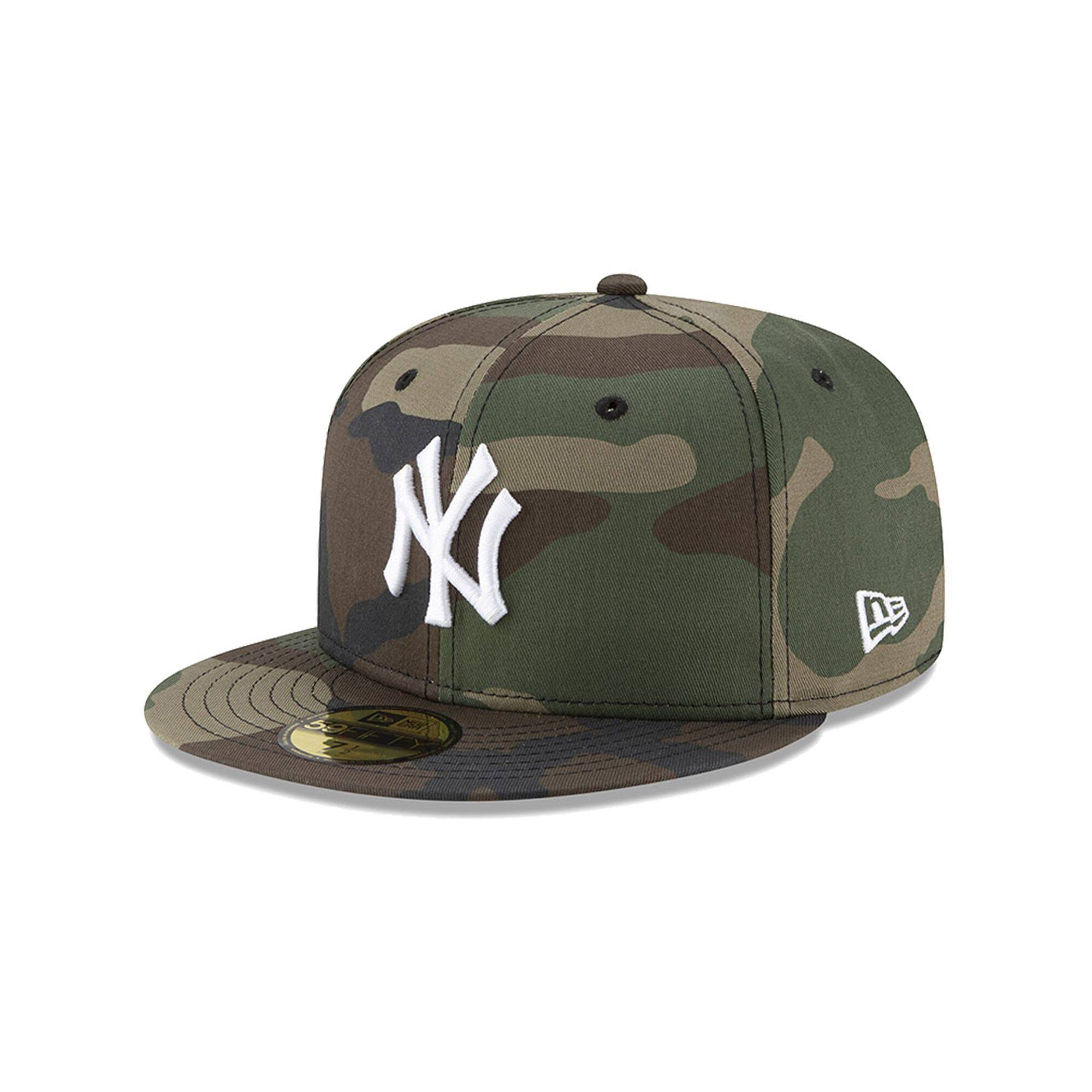 New Era York Yankees Camo Woodland Basic 59FIFTY Fitted Hat