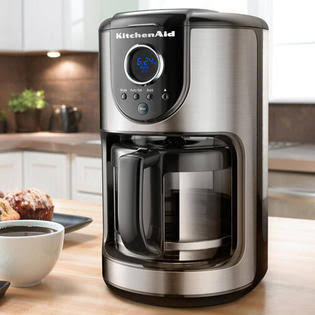 Brand 399 KitchenAid KCM111OB Digital 12-Cup Glass Carafe Coffee Maker 24-Hour Programming