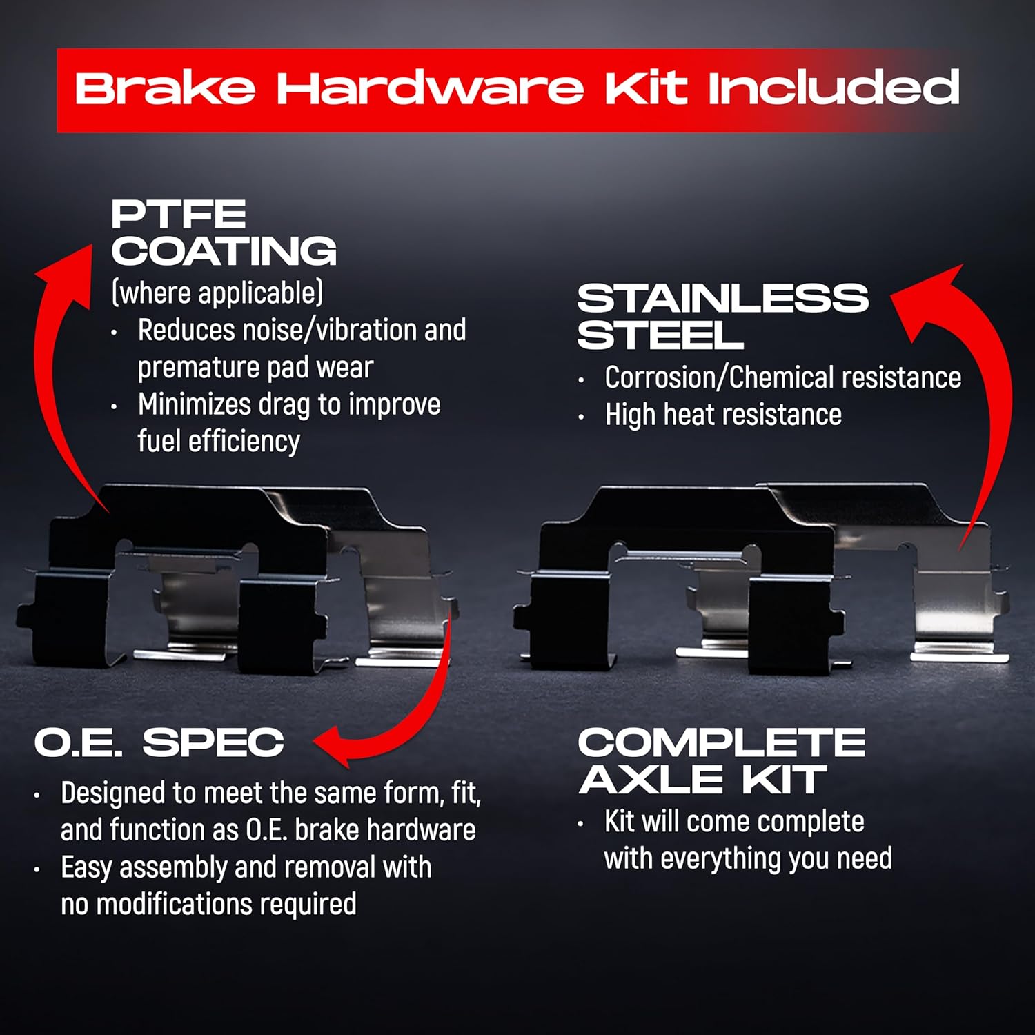 R1 Concepts Front Rear Brakes and Rotors Kit |Front Rear Brake Pads| Brake Rotors and Pads| Ceramic Brake Pads and Rotors |Hardware Kit|fits 2002-2004 Honda Odyssey