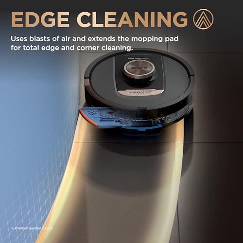 Shark Robot Vacuum & Mop Combo, PowerDetect NeverTouch Pro, Self-Emptying, Self-Refill with Self-Clean Pad Wash & Dry, 60-Day Debris Capacity, 30-Day Refill Tank, 5 PowerDetect Technologies, AV2800ZE
