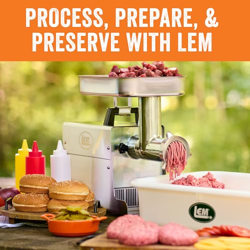 LEM Products BigBite Meat Grinder, Stainless Steel Electric Meat Grinder Machine