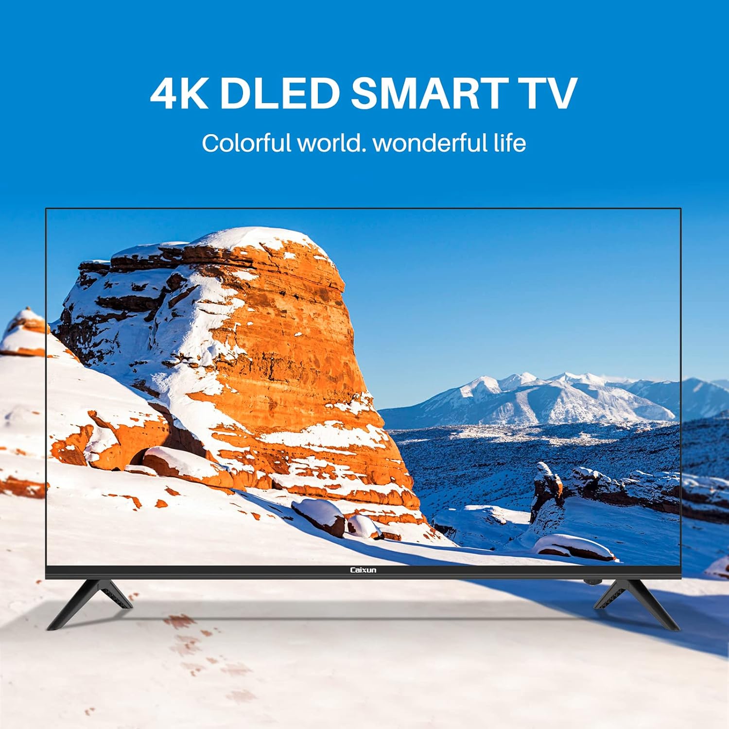 Caixun EC50S1A, 50 inch 4K UHD HDR LED Smart Android TV with Google Assistant (Voice Control), Screen Share, HDMI, USB, Wi-Fi, Bluetooth(2021 Model)