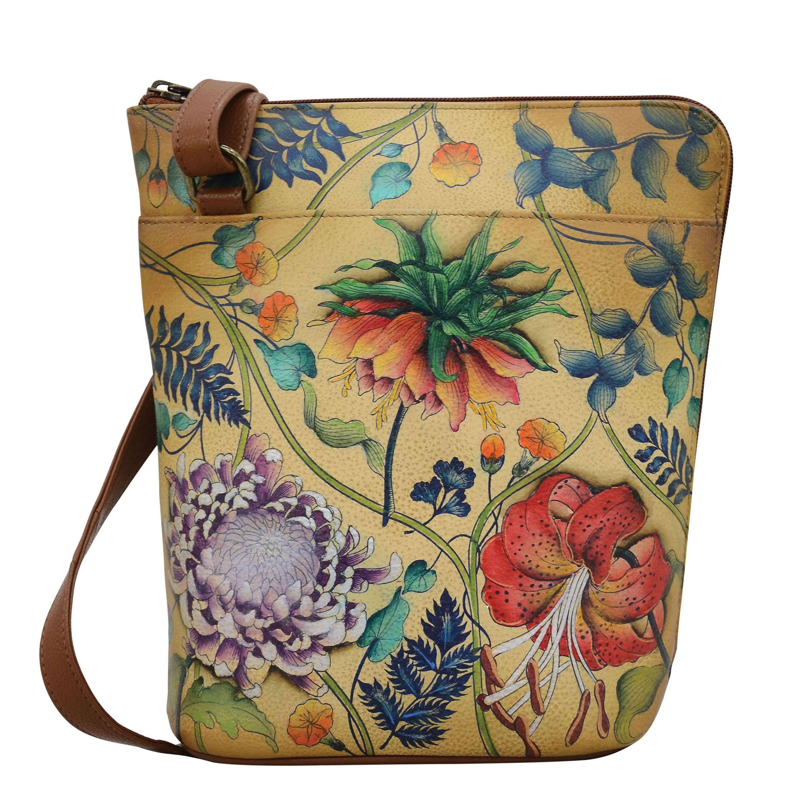 Anuschka Caribbean Garden Zip Travel Organizer Bag