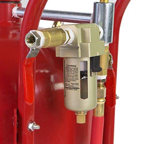 XtremepowerUS 61200 Air Sand Blaster 10 Gallon, Red