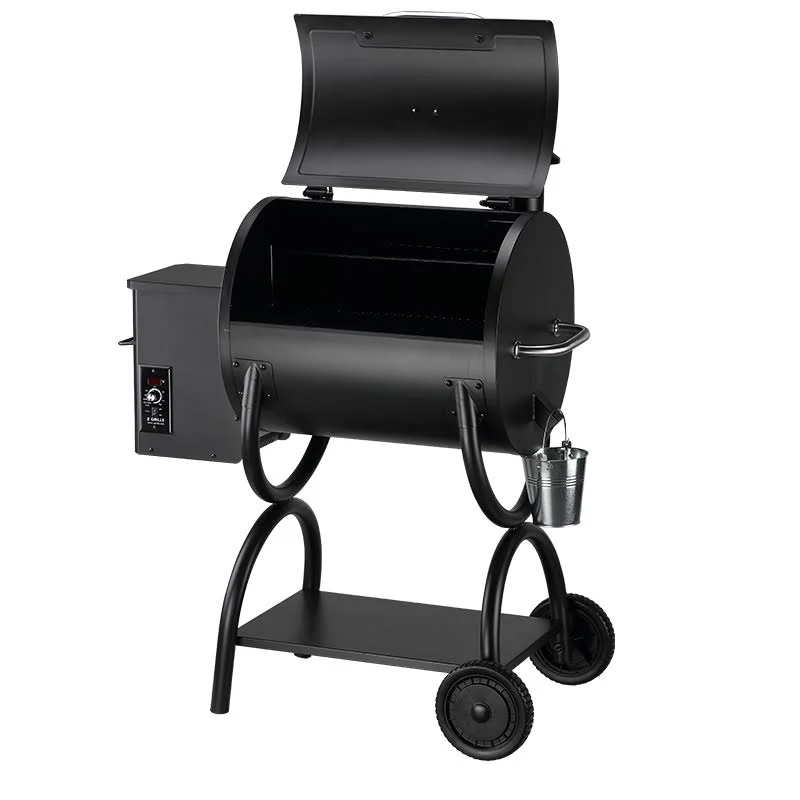 Z Grills ZPG-550A 590 Sq. in. Wood Pellet Grill and Smoker 7-in-1 BBQ in Black