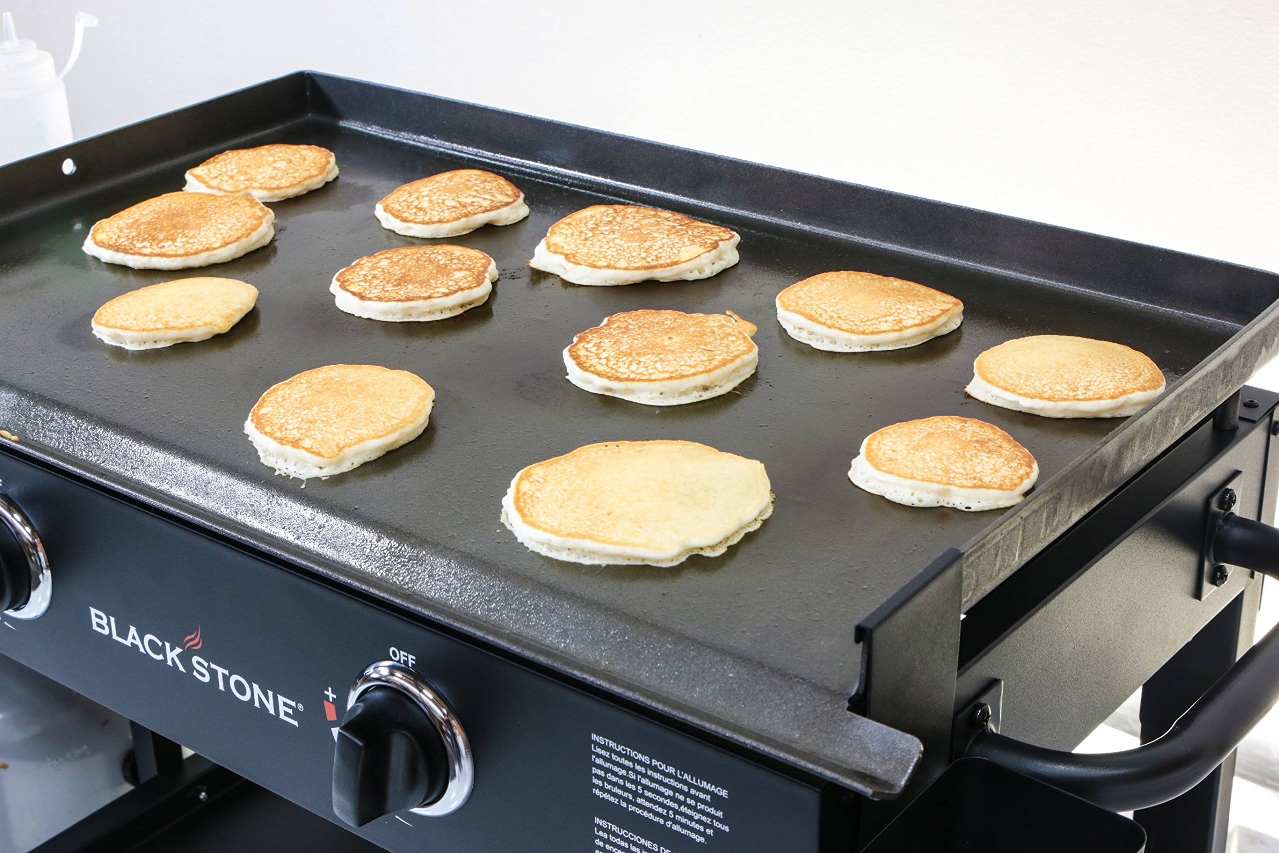 Blackstone 28 in 2-Burner Propane Gas Grill in Black with Griddle Top