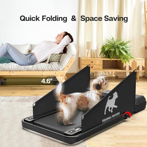 Dog Running Machine,Treadmill for Dogs Small Medium Dogs,Exercise Equipment for Puppy Pet Doggie Treadmill,Up to 220lbs, Low Noise