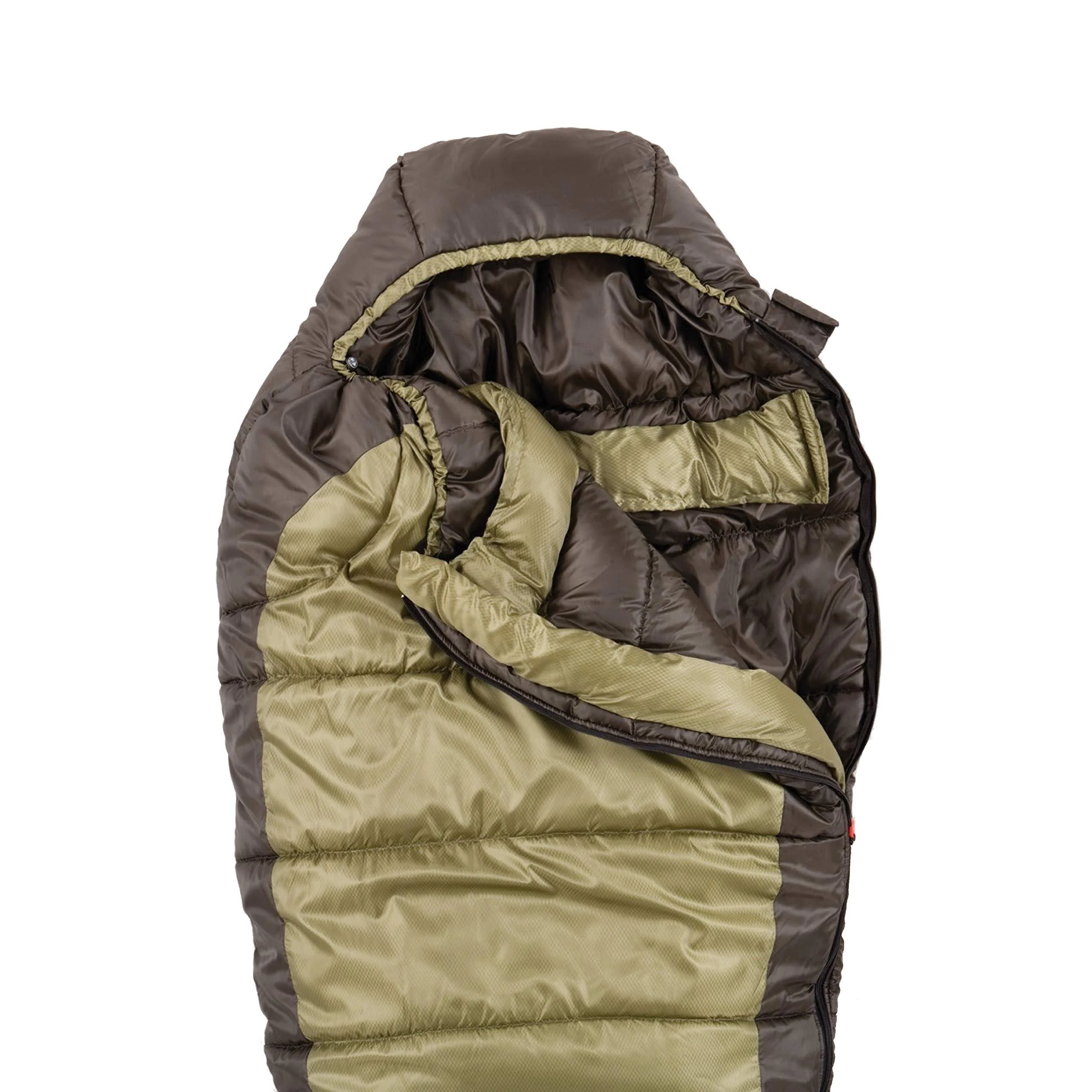 Coleman 0&amp;deg;F Mummy Sleeping Bag for Big and Tall Adults | North Rim Cold-Weather Sleeping Bag Olive