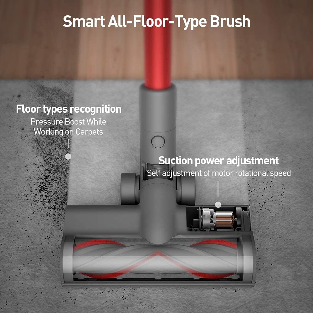 Dreametech T20 Cordless Stick Vacuum, Household Vacuum Cleaner with 25kpa Powerful Suction for Home Hard Floor Pet Hair