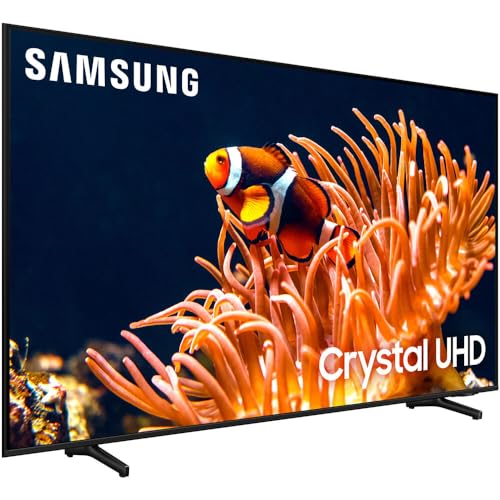 SAMSUNG 65 Inch DU8000 Crystal UHD LED 4K Smart TV Bundle with 2 YR CPS Enhanced Protection Pack (2024 Model)