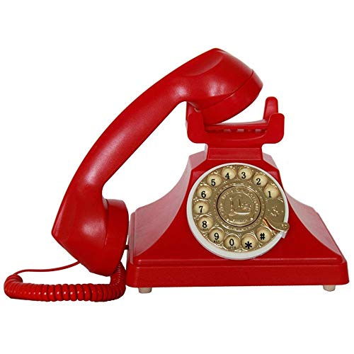 Retro Old Fashioned Telephone European Antique Telephone Rotary Dial Telephones Retro Landline Desk Telephone,Corded Phone Rotary Dial Home Phone