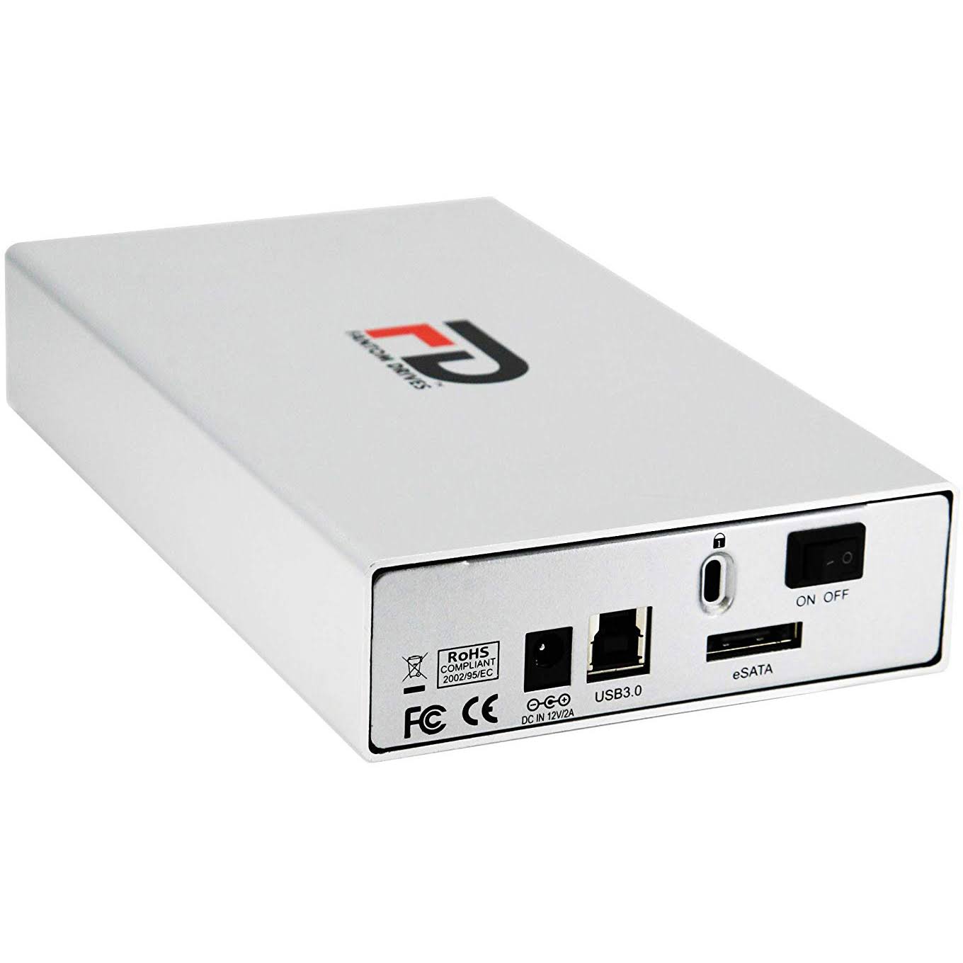 Fantom Drives G-Force 3 Professional USB 3.0 eSATA 4tb External Hard Drive, Silver