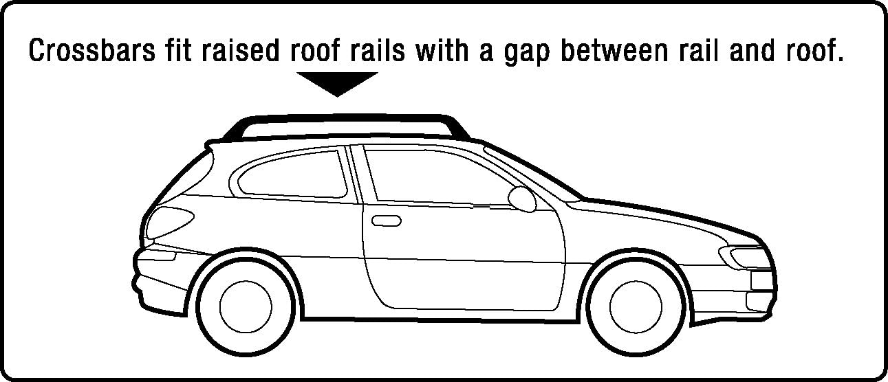 CargoLoc 2-Piece 52" Aluminum Roof Top Cross Bar Set – Fits Maximum 46” Span Across Existing Raised Side Rails with Gap – Features Keyed Locking Mechanism, Silver Pack of 2