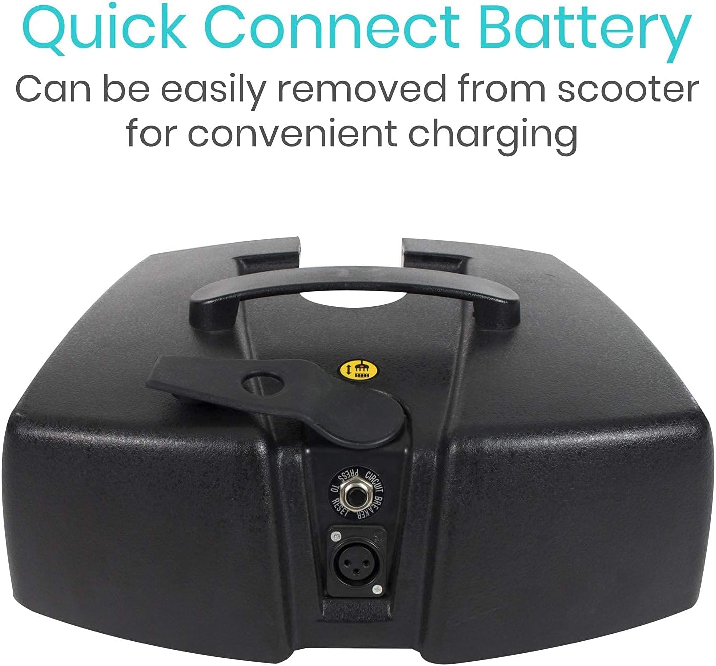 Vive 4 Wheel Mobility Scooter - Electric Powered Wheelchair Device - Compact Heavy Duty Mobile for Travel, Adults, Elderly - Long Range Power Extended Battery with Charger and Basket Included