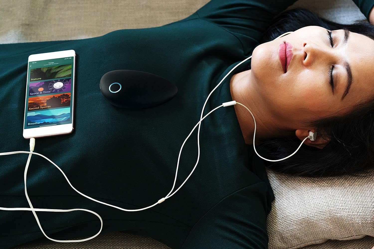 Sensate Relaxation Device - Immediate Calm and Long Term Stress Resilience - Patented Infrasonic Resonance Technology