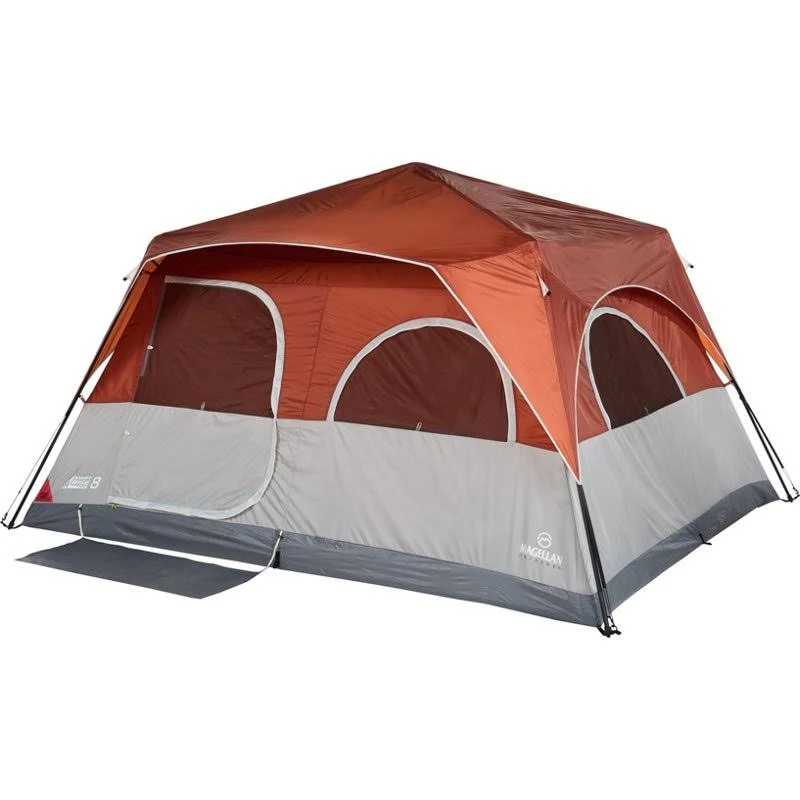 Magellan Outdoors SwiftRise 8-Person Lighted Cabin Tent Dark Orange - Family/Large Tents at Academy Sports