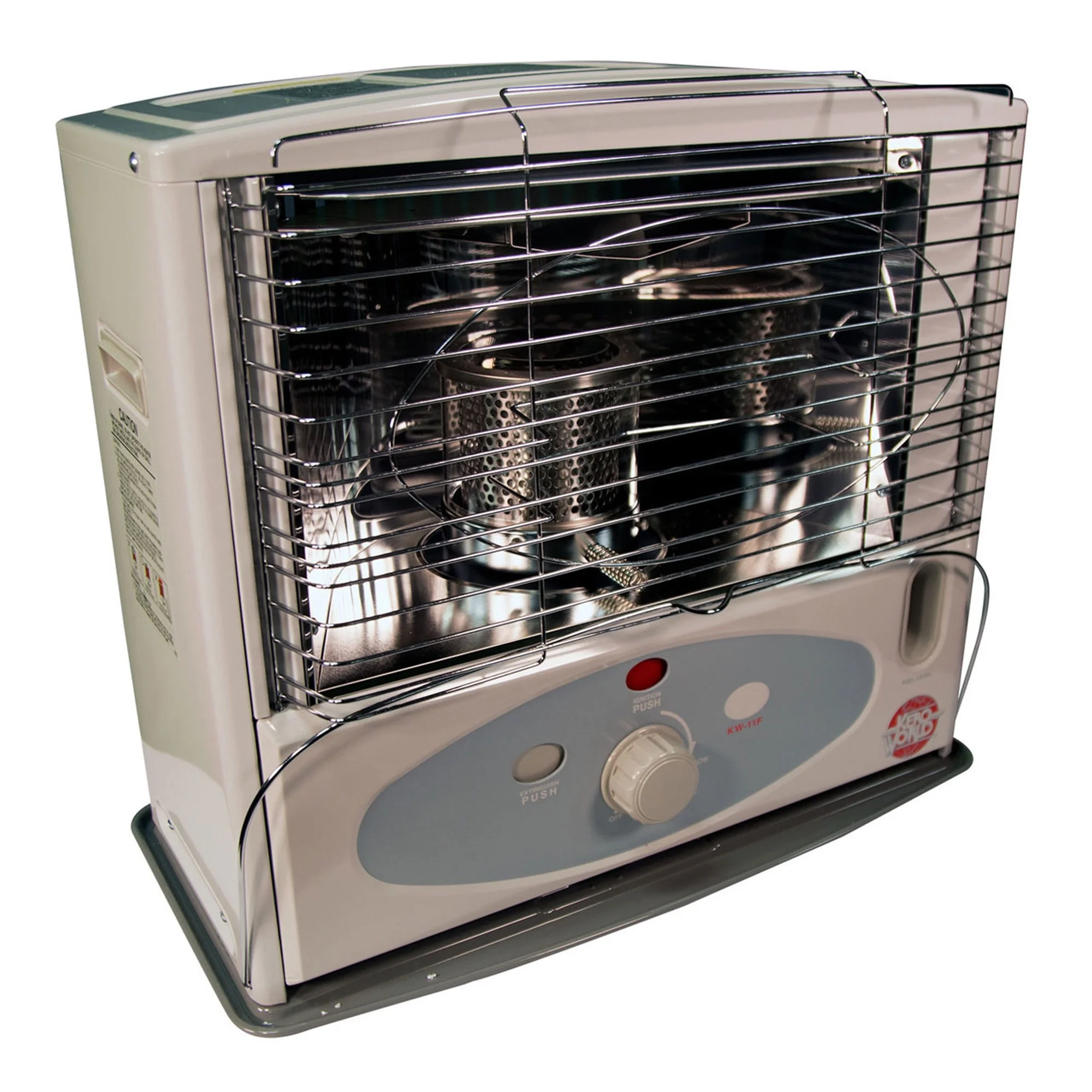 Kero World 10,000 BTU Kerosene Wick Heater with Sure-Seat Chimney System