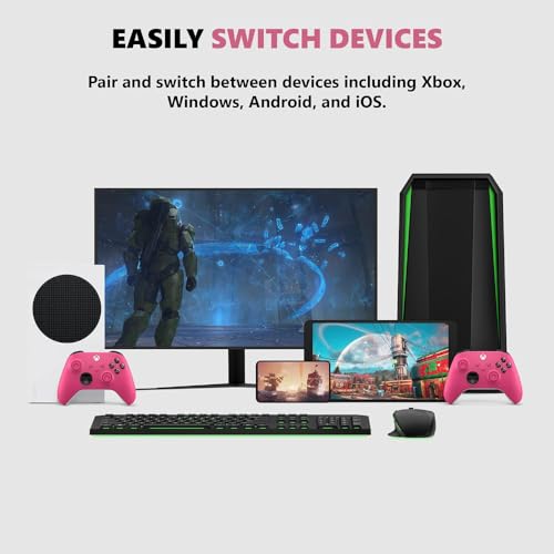 Microsoft QAU-00157 Xbox Wireless Gaming Dual Controller Bundle (Ghost Cipher Special Edition) for Xbox Series X|S, Xbox One, Windows PC, Android and iOS