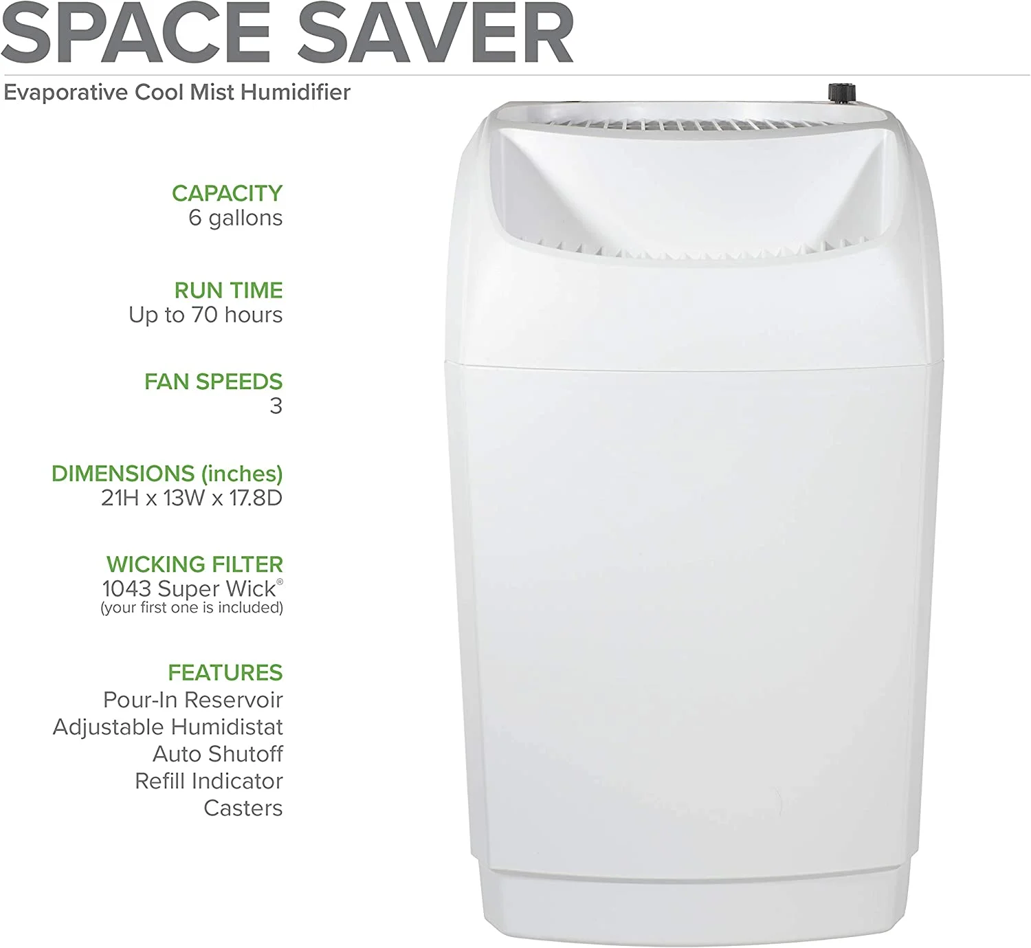U-SHARE Space-Saver Evaporative Whole House Humidifier (2,300 sq ft)