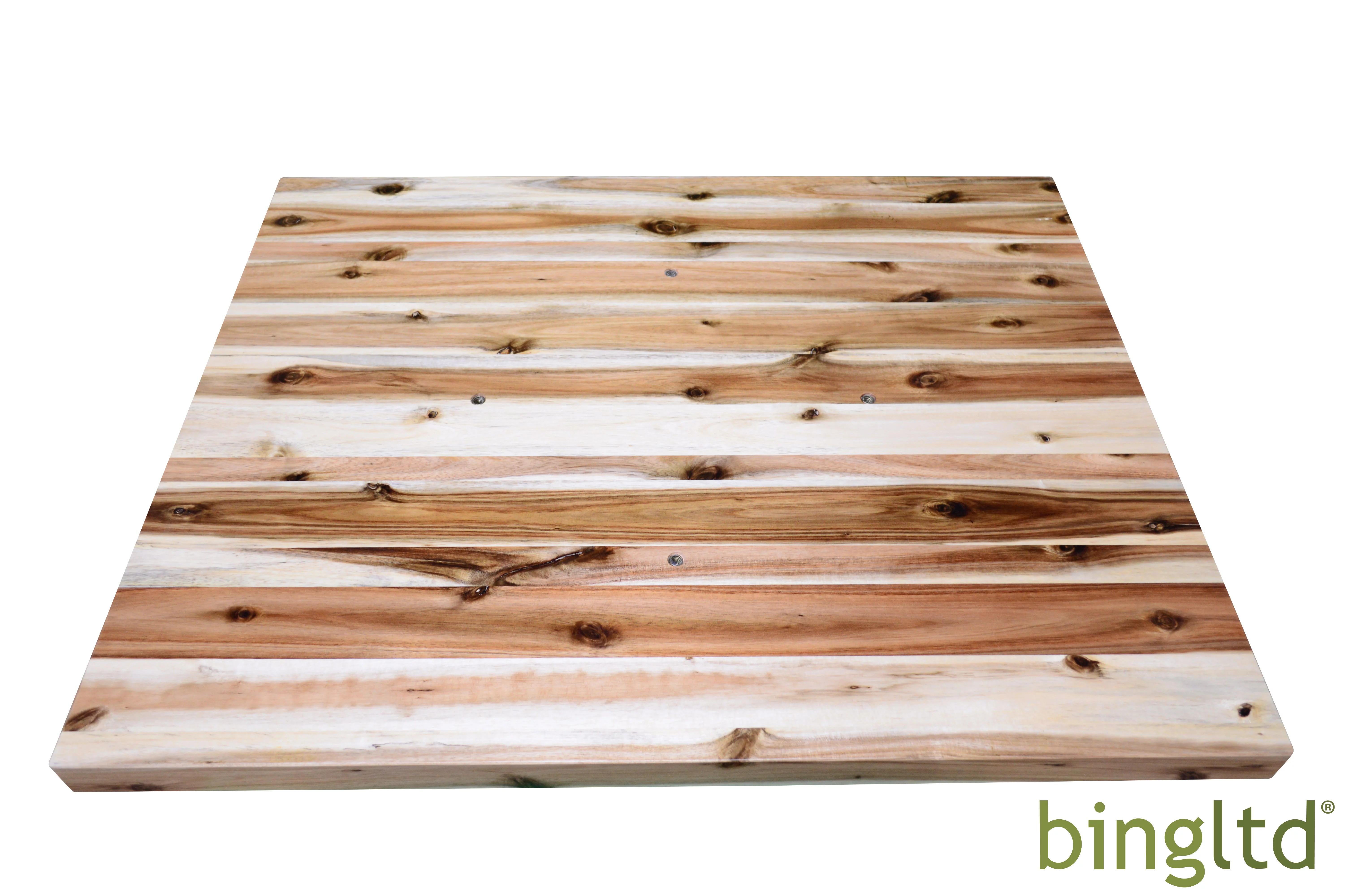 BingLTD - 30" L x 24" Rectangular Acacia Butcher Block Standard Countertop with Edge Grain (CT3024-AC-CC)