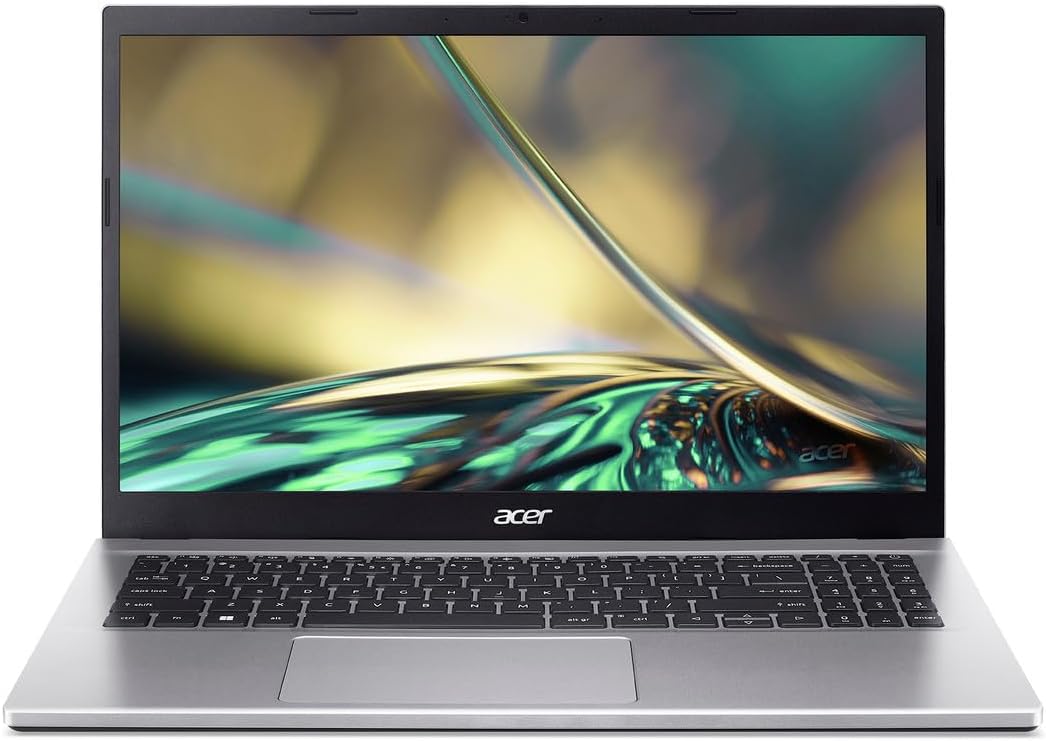 acer Aspire 3 Slim Laptop | 15.6" Full HD Display | Core i5 1235U Processor | Iris Xe Graphics | 8GB DDR4 | 256GB NVMe SSD | Windows 11 Home | A315 59 53ER | Silver