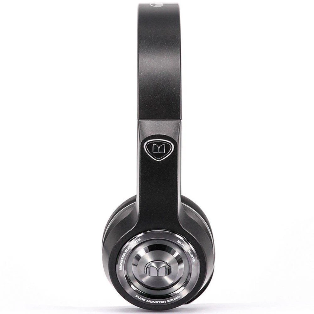 Monster Elements Wireless Bluetooth On-Ear Headphones - Black Slate