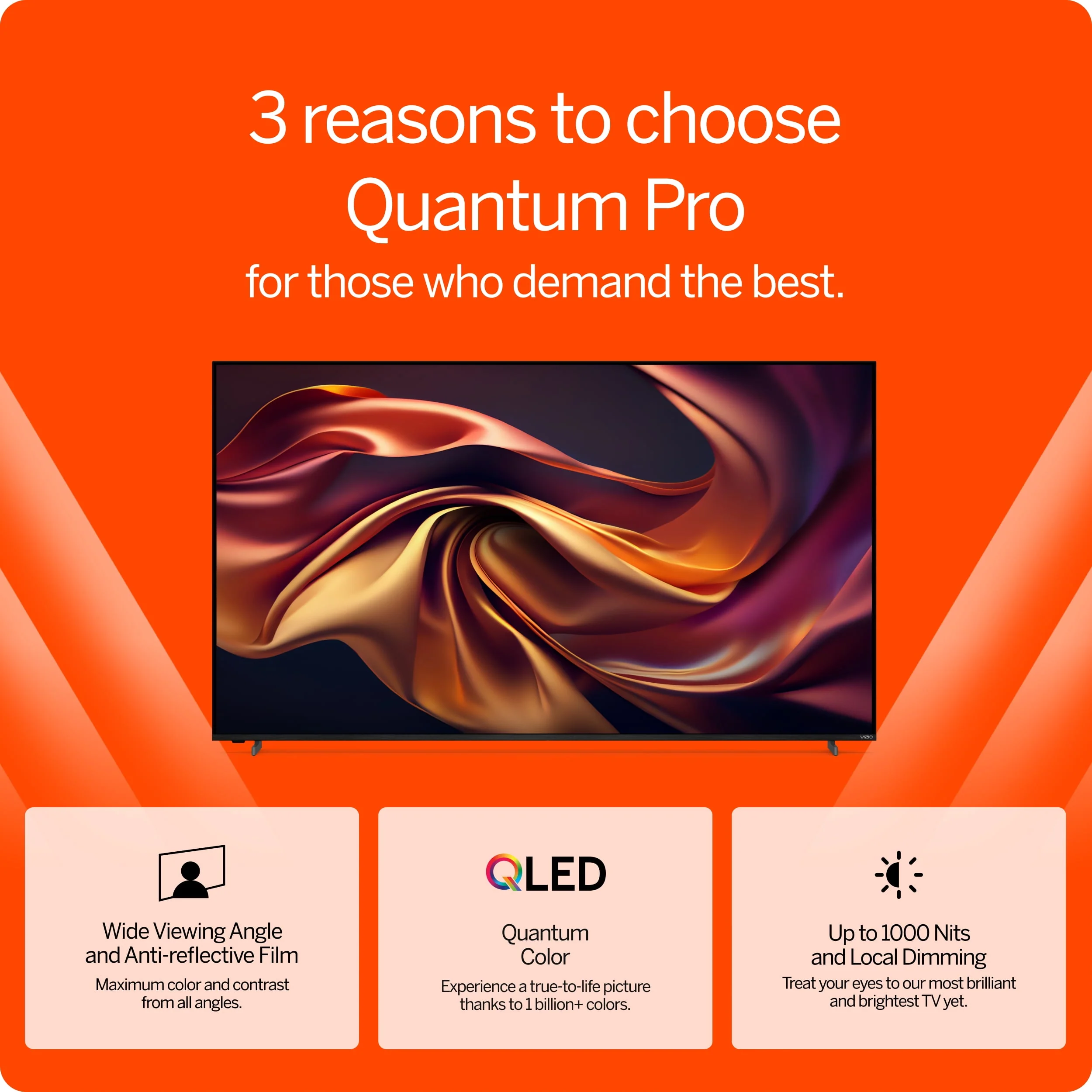 VIZIO 65 Class Quantum Pro 4K QLED HDR 120Hz Smart TV (NEW) VQP65C-84