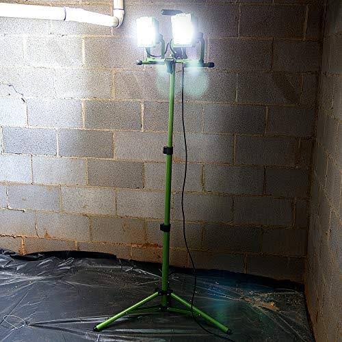 Powersmith 12,000 Lumen Dual-Head LED Work Light with Tripod