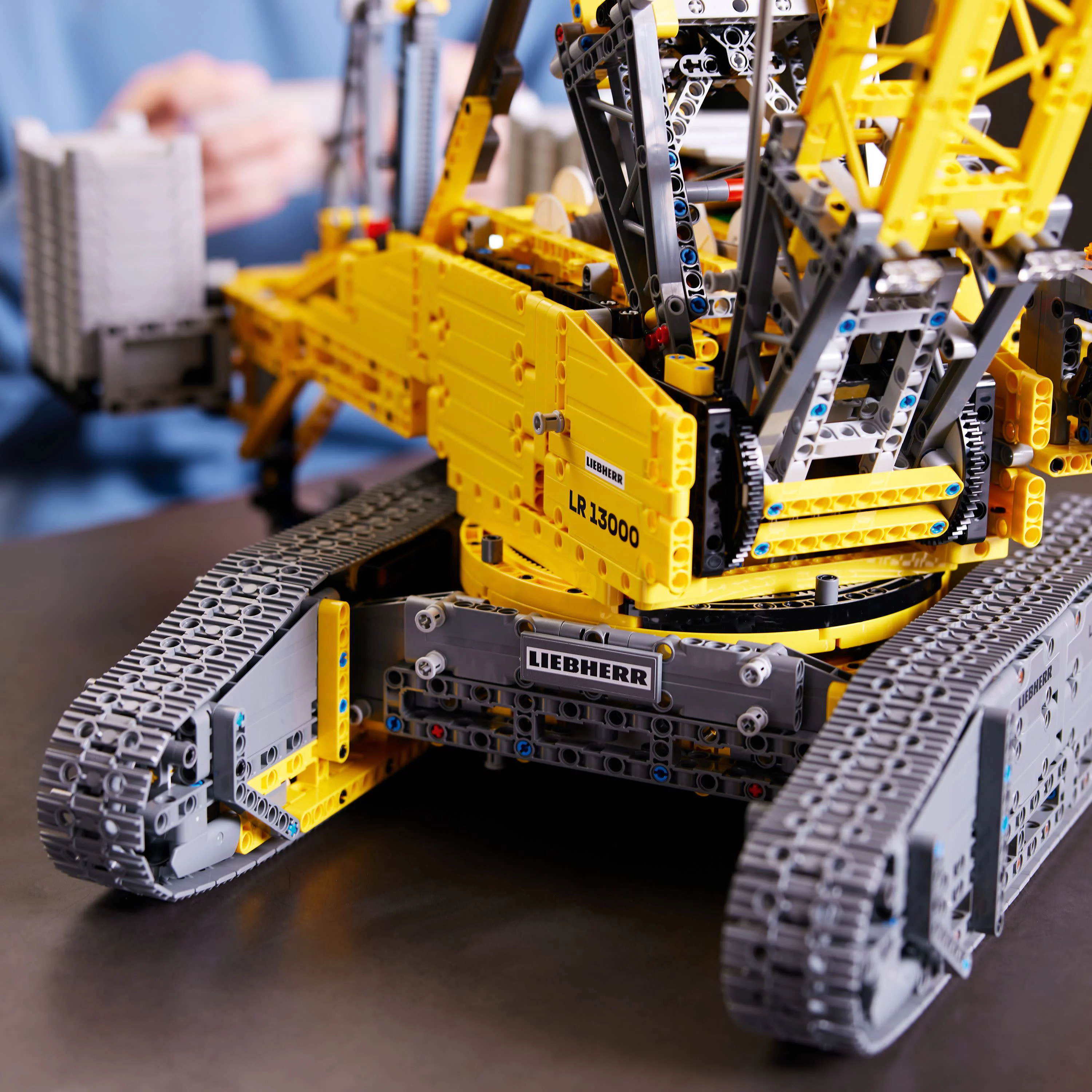 LEGO Technic Liebherr Crawler Crane LR 13000 42146 Advanced Building Kit for Adults, Build and Display this Model Crane, Incredible Details Including Winch System and Luffing Jib