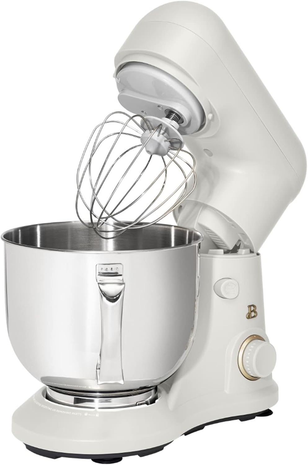 5.3QT Capacity Lightweight & Powerful Tilt-Head Stand Mixer, White Icing by Drew Barrymore