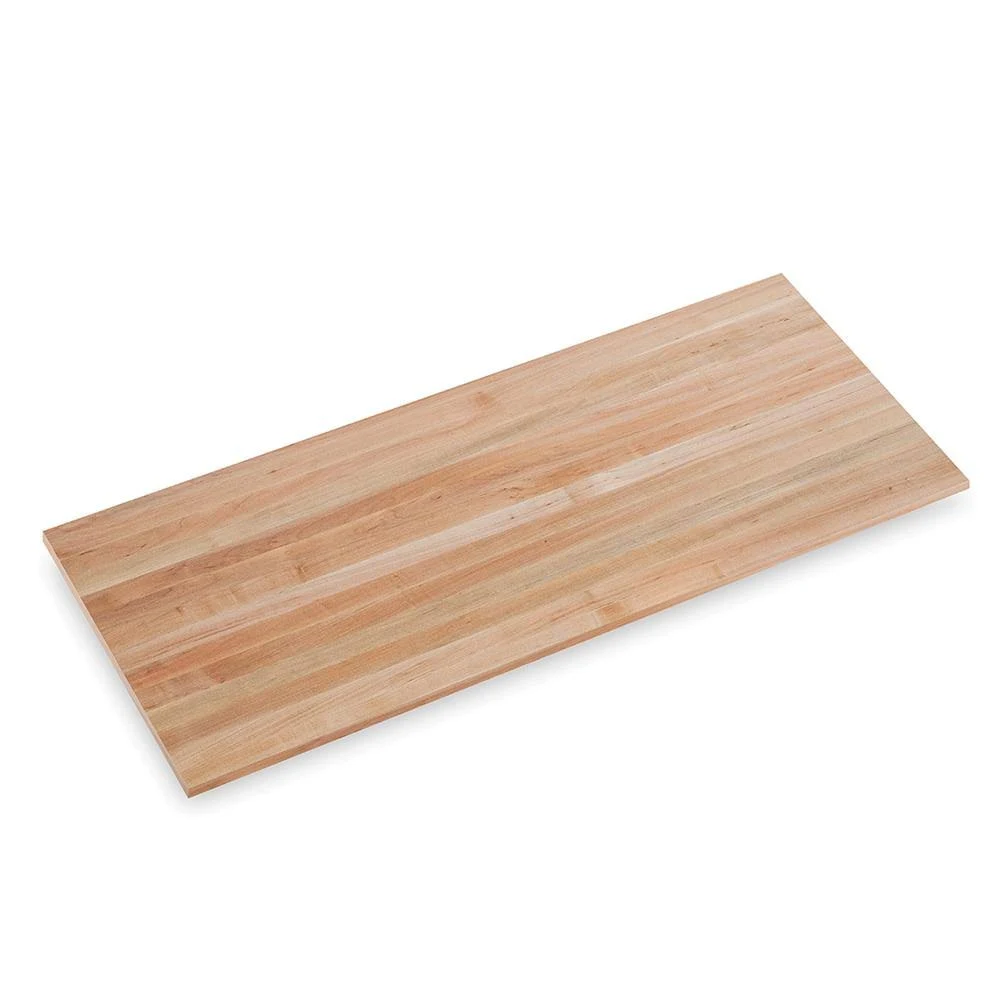 Swaner Hardwood Finished Maple 5 ft. L x 25 in. D x 1.5 in. T Butcher Block Countertop with Square Edge