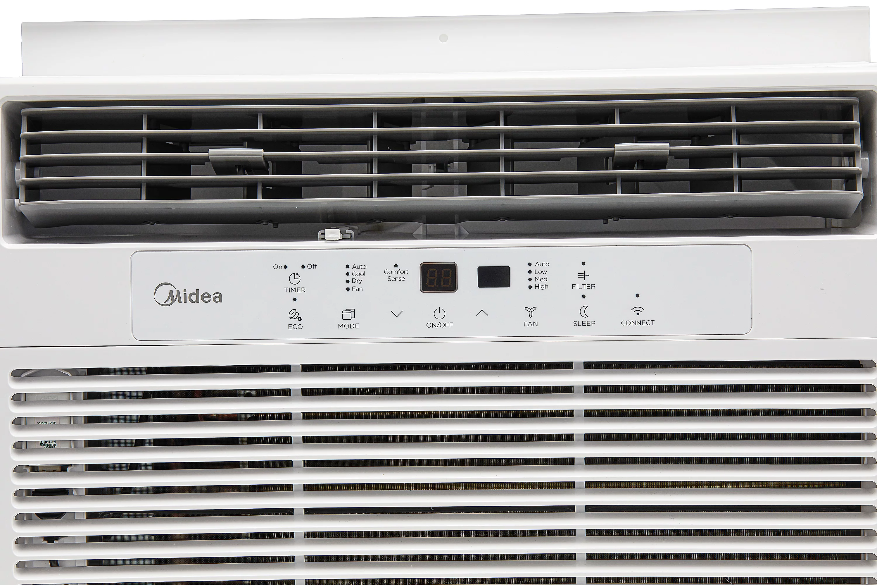 Midea 12,000 BTU 115V Smart Window Air Conditioner with ComfortSense Remote, Cools up to 550 Sq. Ft., White, MAW12S1WWT