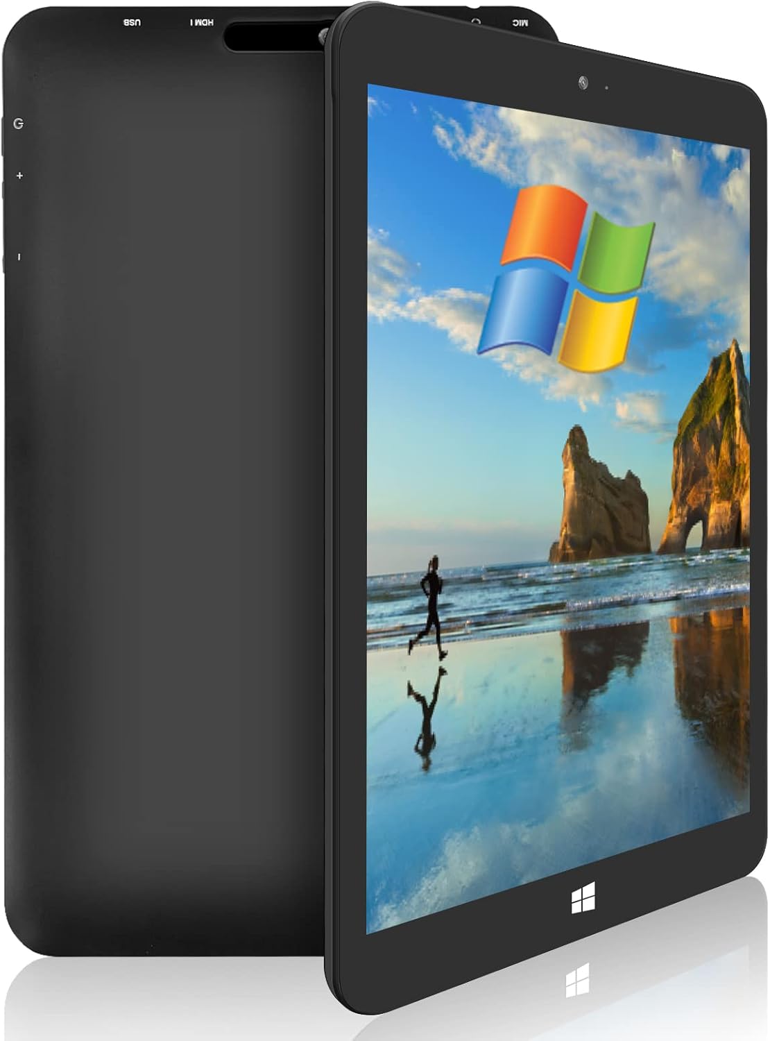 8" Windows Tablet with Micro USB, 4GB RAM 64GB Tablet with Windows 10 Home, Mini Business Touchscreen PC Computer with Bluetooth 4.0, WiFi, 2MP Dual Cameras, Headphone Jack,HDMI, 4000mAh Battery