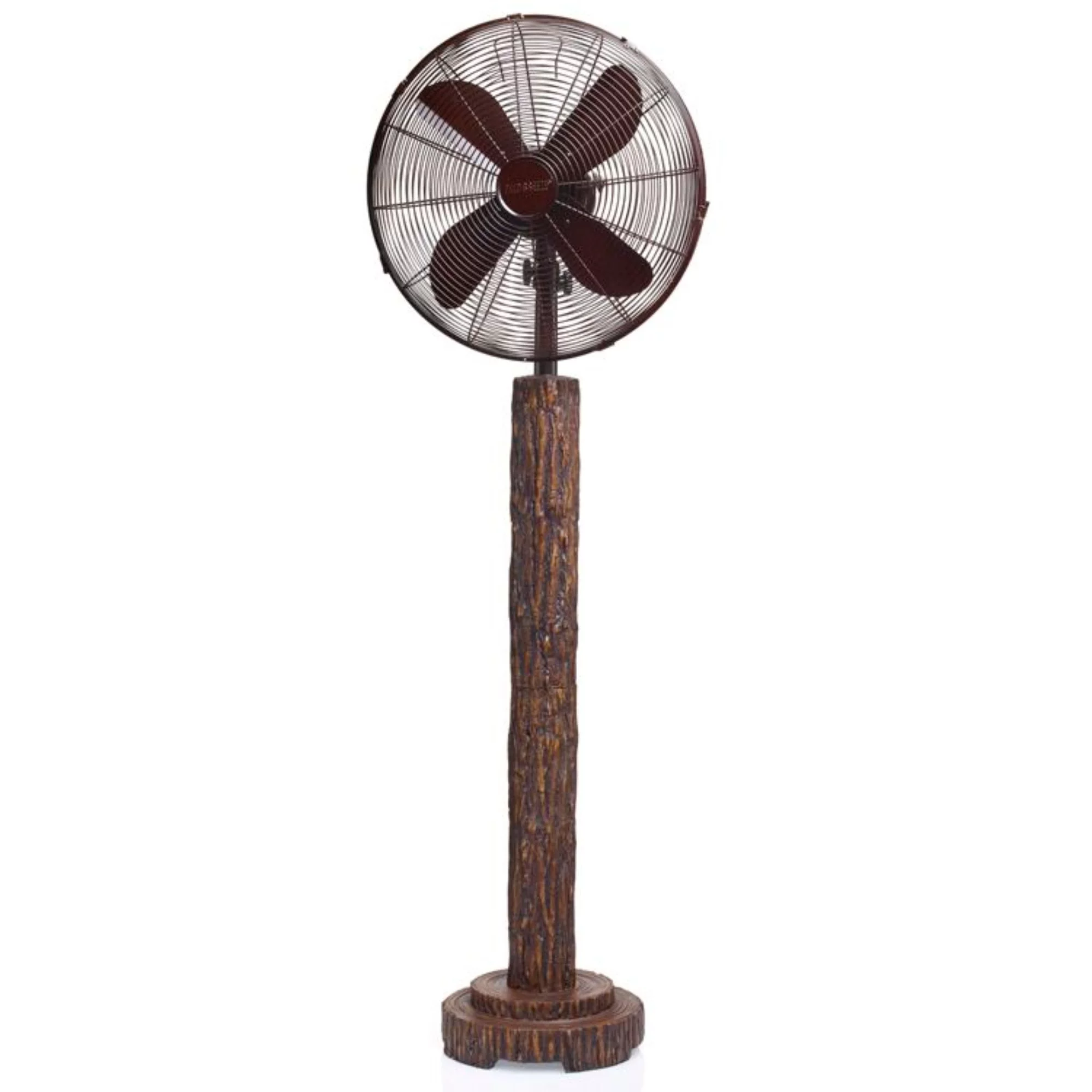 Deco Home Accents 55" Brown Contemporary Fir Bark Standing Floor Fan