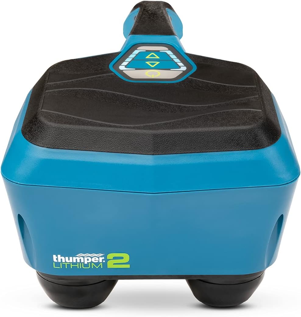 THUMPER LITHIUM2 Back Massager Cordless Dual Head Powerful Back Hip Deep Tissue Percussion Massager Handheld 5 Speed Sciatic Nerve Massage Machine Professional Personal Muscle Pain Relief