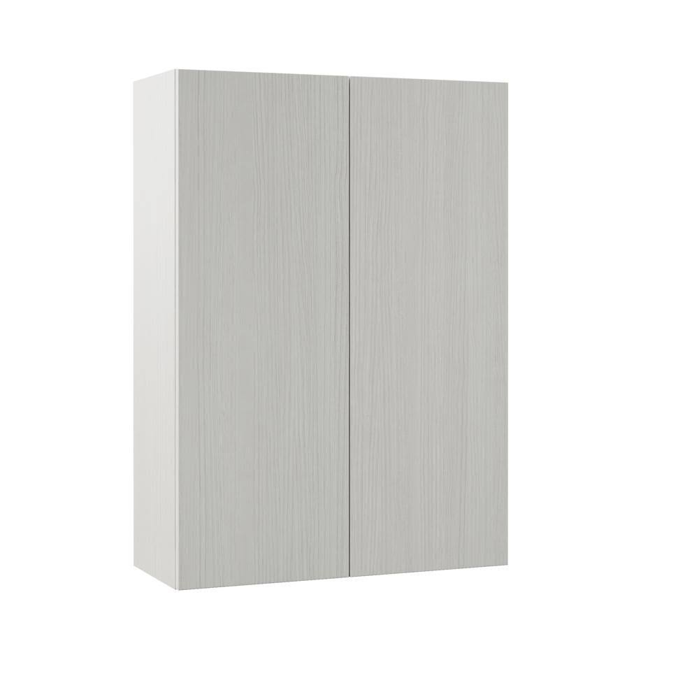 Hampton Bay Designer Series Edgeley Assembled 30x42x12 in. Wall Kitchen Cabinet in Glacier
