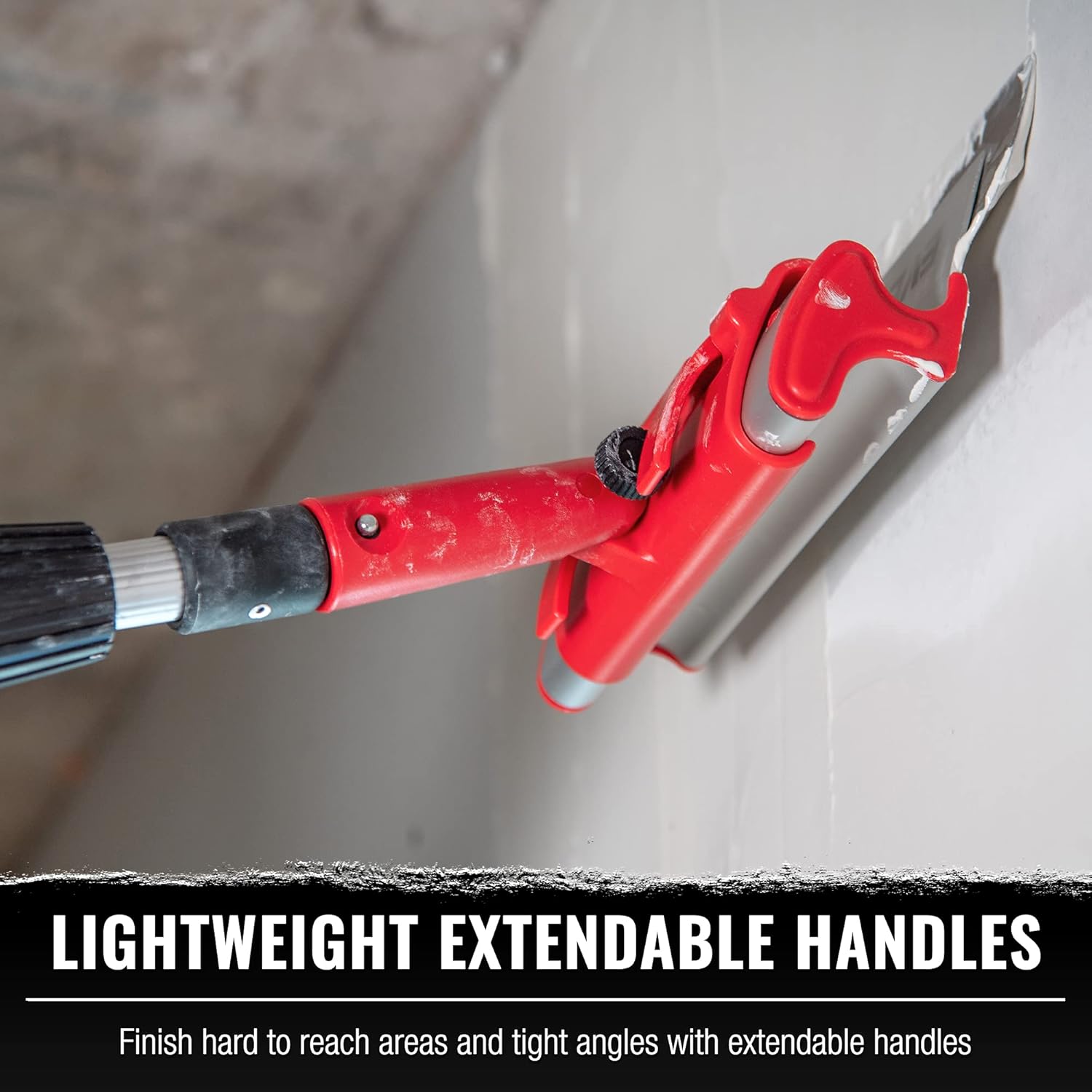 LEVEL5 14" Skimming Blade | Smoothing/Knock-Down Knife | Extruded Aluminum & European Stainless Steel Construction | High-Impact End Caps | Sheetrock Drywall Gyprock Wall-Board Plasterboard | 4-914