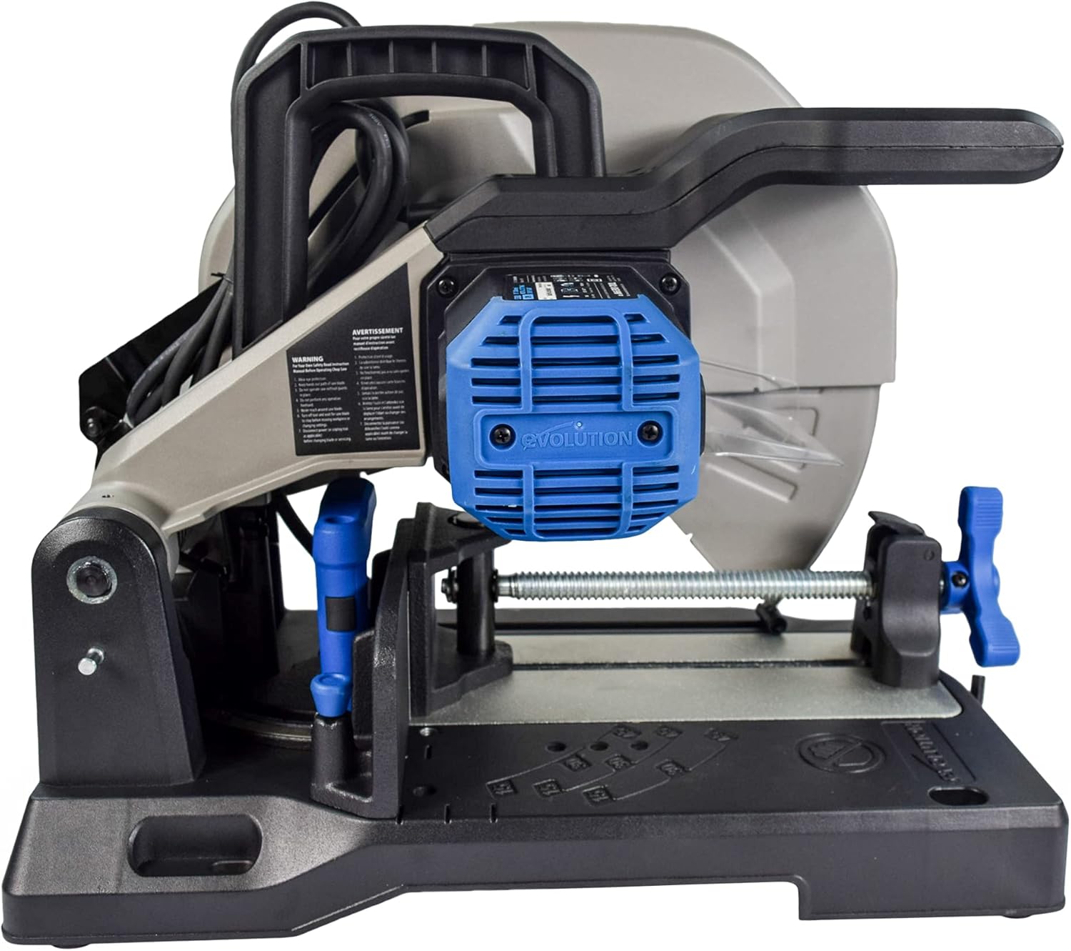 Evolution S380CPS Heavy Duty 15 Inch Metal Cutting Chop Saw W/Two 14 Inch Carbide-Tipped Blades Premium Dry Cut Saw Miter Saw 45°, S380CPS 14BLADEST MD-001