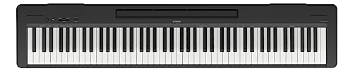 Yamaha 88-Key Weighted Portable Digital Piano Keyboard with Music Rest, Sustain Foot Switch, Built-in Speakers, USB Connectivity, Black (P45B)