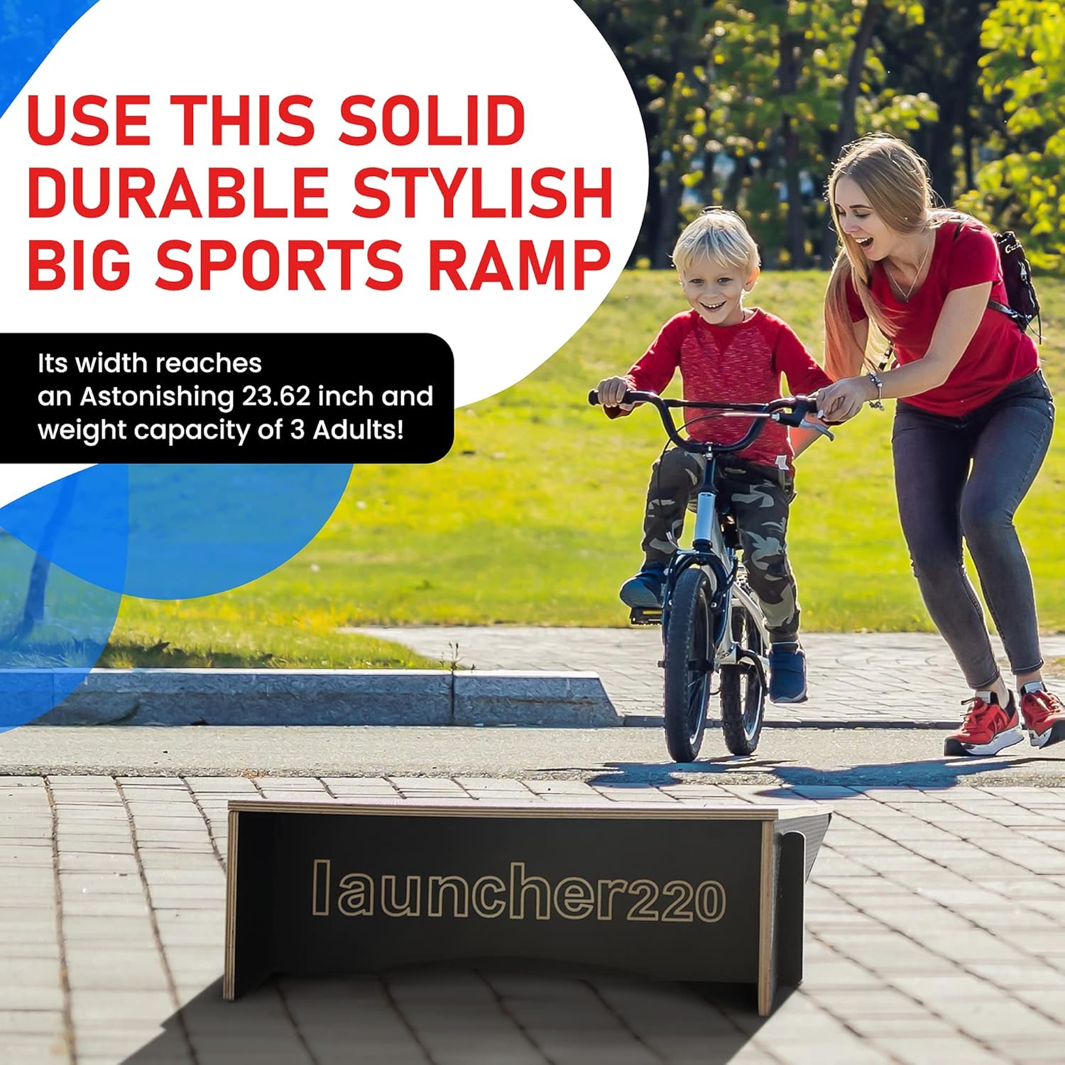 Andjoor Skateboard ramp Bike ramp Scooter ramp Skate ramp RC ramp BMX ramp RC car ramp Dirt Bike ramps for Kids Jumping - Skateboard Accessories for Boys and Girls with Skateboard ramps and Jumps