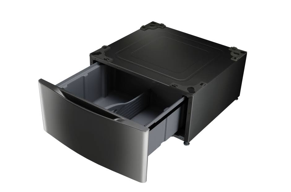 LG WDP4V - Pedestal drawer for LG DLE2350R, DLE2350W; and more - Graphite steel