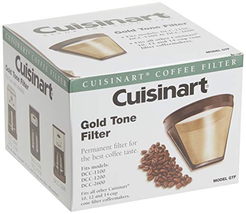 Cuisinart SS-20P1 Coffee Center 10-Cup Thermal Coffeemaker and Single-Serve Brewer, Stainless Steel GTF Gold Tone Coffee Filter, 10-12 Cup Cone, Burr Mill