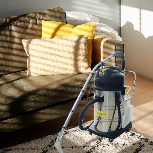 40L/10.6Gal Carpet Cleaner Machine, Carpet Extractor 3 in 1 Stainless Steel Household/Commercial Rug Cleaner Machine 2110W Portable Deep Cleaning Machine for Carpets, Sofas, Curtains