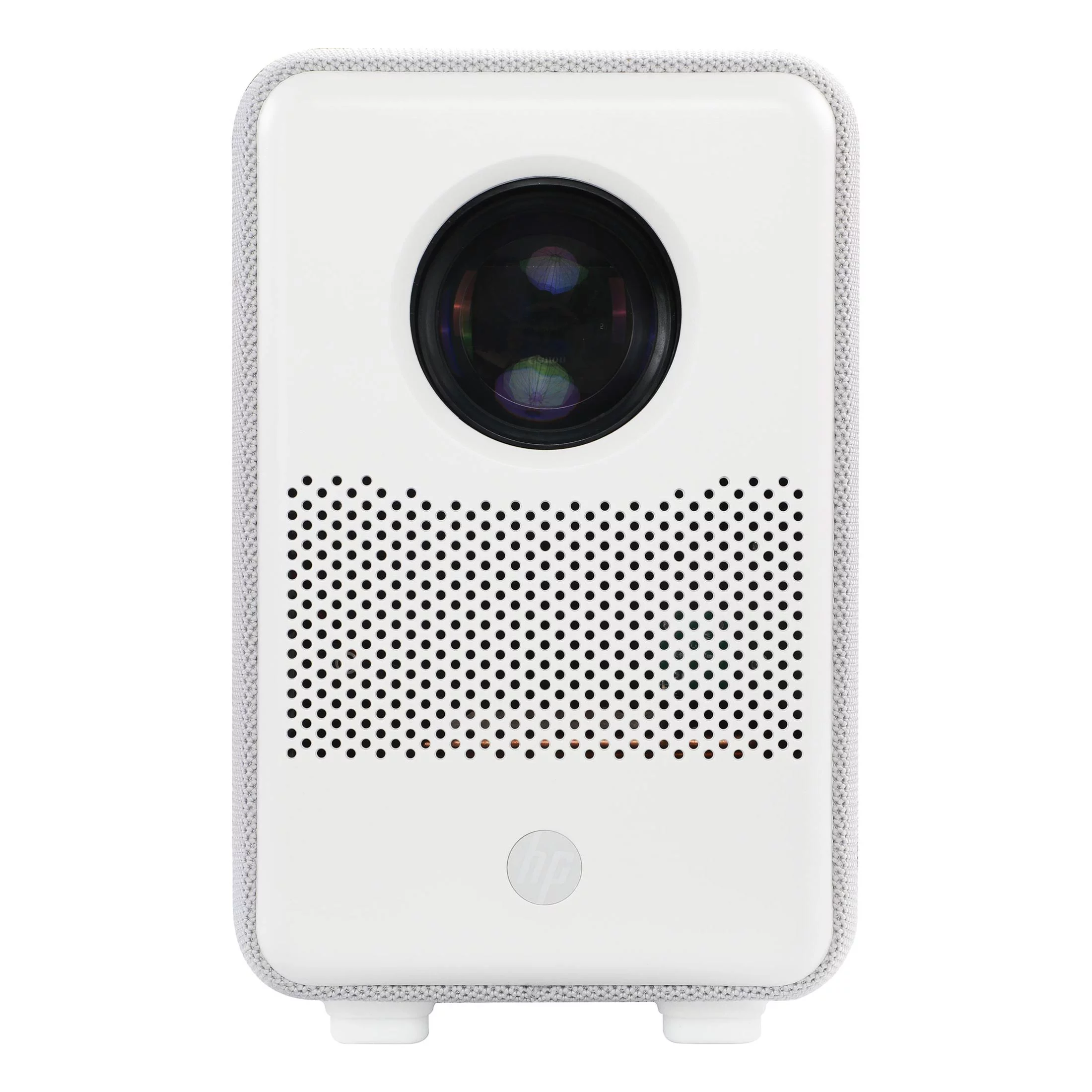 HP CC200 FHD LCD LED Projector with Roku Express Streaming Player and 84" Mobile Projection Screen