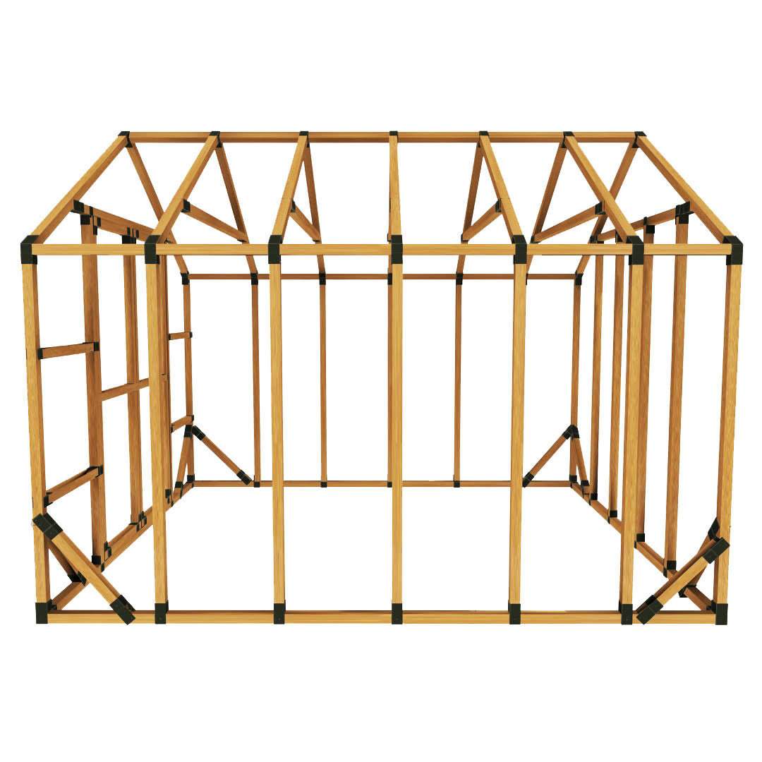 E-Z Frame 10 ft. W x 12 ft. D Custom DIY Greenhouse Bracket Kit
