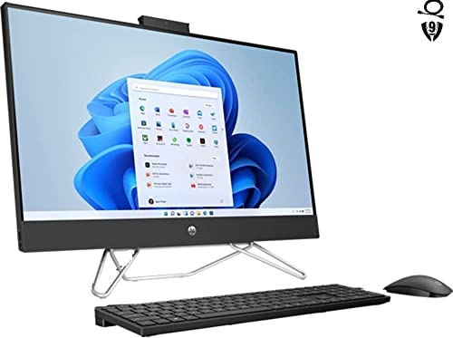 HP 27" FHD All-in-One Desktop, Intel Core i7-1255U Processor, 32GB RAM 1TB SSD, WiFi, Bluetooth, Webcam, Wireless Keyboard & Mouse, Windows 11 Pro, Black
